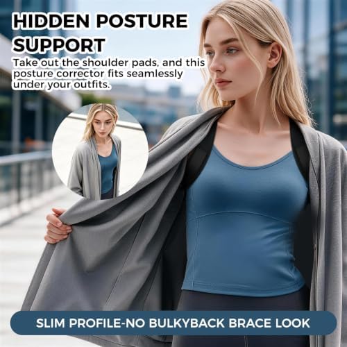 Posture Corrector for Women and Men, Adjustable Upper Back Brace