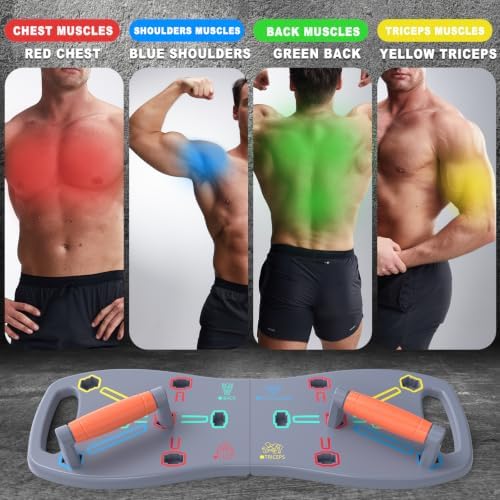 HOTWAVE Push Up Board, Portable Pushup Board for Men, Foldable Push Up Bar
