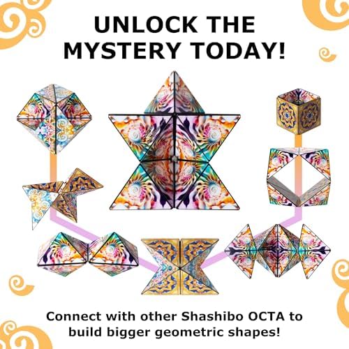 Shashibo OCTA Magnetic Puzzle Toy, Stress Relief Fidget Toy