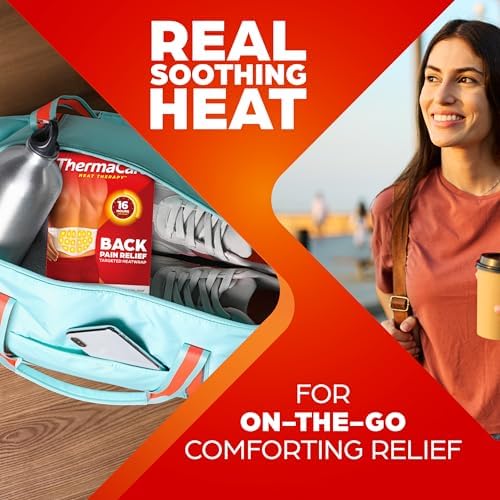 ThermaCare Advanced Back & Hip Heat Wraps for Lower Back Pain Relief - Heating Pads with 16-Hour Heat Therapy - Adhesive Heat Wraps for Muscle & Joint Pain, Flexible Fit Design - 3 Count (Pack of 2)