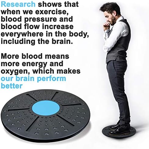 Daiwa Felicity Balance Board Disc Wobble Board – Physical Therapy Stability Trainer, Lightweight Core Balance Disc (1 lb) Supports Up to 300 lbs, Non-Slip Round Balance Board for Core Workout, Rehab, Standing Desk Fitness