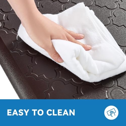 Kitchen Mats for Floor, Wide Long Anti Fatigue Cushioned, Chocolate