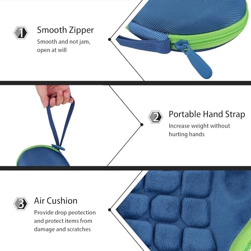 co2CREA Hard Case for Logitech MX Ergo S/MX Ergo Trackball Mouse, Blue