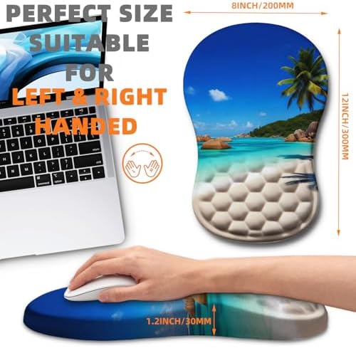 Ergonomic Mouse Pad Wrist Support for Carpal Tunnel Pain Relief