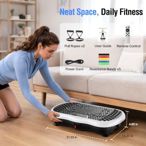Vibration Plate Exercise Machine with 200 Speeds & 10 Presets