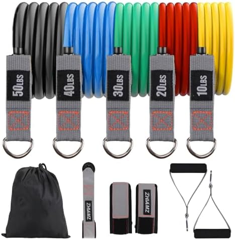 Resistance Bands with Handles, Exercise Bands with Handles, Door Anchor