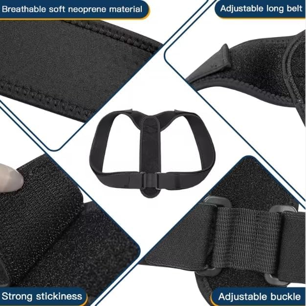 Posture Corrector for Women & Men – Adjustable Shoulder Brace for Upper Back Support, Back Brace Posture Corrector for Alignment, Shoulder Support Brace, Back Corrector for Women & Men