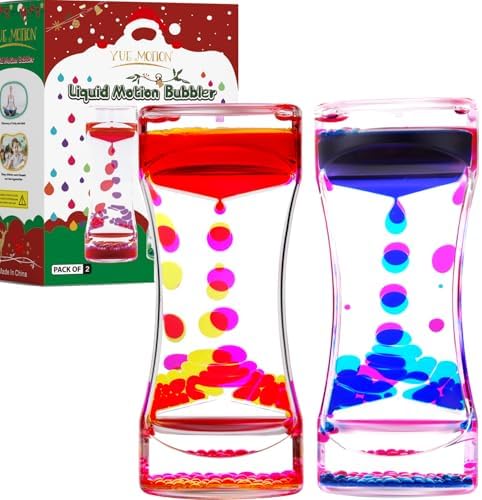 Liquid Motion Bubbler - Sensory Fidget Desk Toy for Kids & Adults - Fidget Tubes for Stress Relief and Focus- Calming Visual Bubbler Toys for Classroom, Desk Decor, Gift Idea