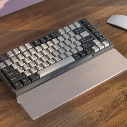 Custom Acrylic Keyboard Wrist Rest, Transparent/Frosted RGB Wrist Pad for Mechanical Keyboard (Color : Frosted, Size : 65%)
