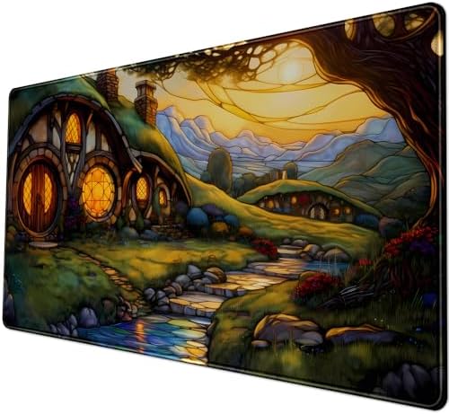 Cute Playmat MTG Game Mat House Anime Mouse Pad Large Desk Mat Gaming Mat