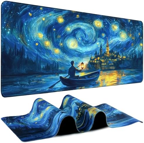 Mouse Pad Gaming - Desk Mat for Keyboard and Mouse - Large Mouse Pad for Desk, Mousepad (35.4" X 15.7") with Non-Slip Base, Desks Pad Mat Office and Home