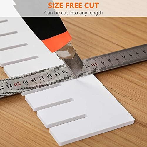 10Pcs Drawer Dividers, 14.18" x 3.55", Thick, DIY Organizer Separator, Large Adjustable Dresser Drawer Organizer for Clothes, Bedroom, Bathroom, Kitchen Cutlery, Desk, Office Storage