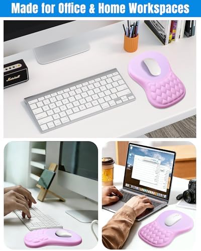 Ergonomic Mouse Pad with Sloped Memory Foam Wrist Rest