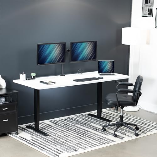 VIVO White 71 x 30 in Standing Desk, DESK-KIT-2B7W