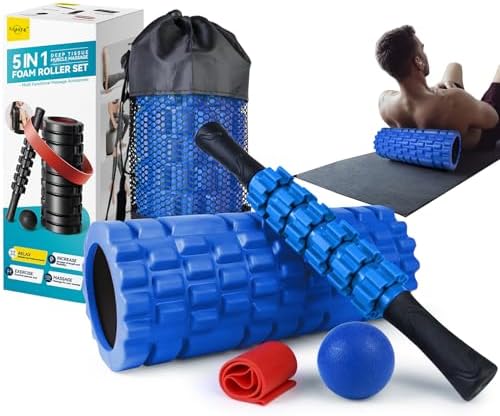 Krightlink 5 in1 Foam Roller Set High Density Foam Roller Muscle Recovery