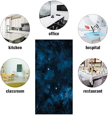 Fluorescent Light Cover Decorative Ceiling Light Filters,Night Sky Pattern,for Classroom Office Hospitals Home Ceiling Decorative,2ft x 4ft,Petrol Blue and Dark