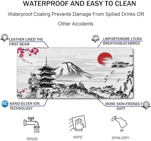 Japanese Landscape Large Mouse Pad Large Extended Mouse Pad