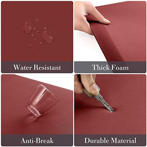 HappyTrends 2 PCS Kitchen Mat Cushioned Anti-Fatigue Floor Mat, Heavy Duty