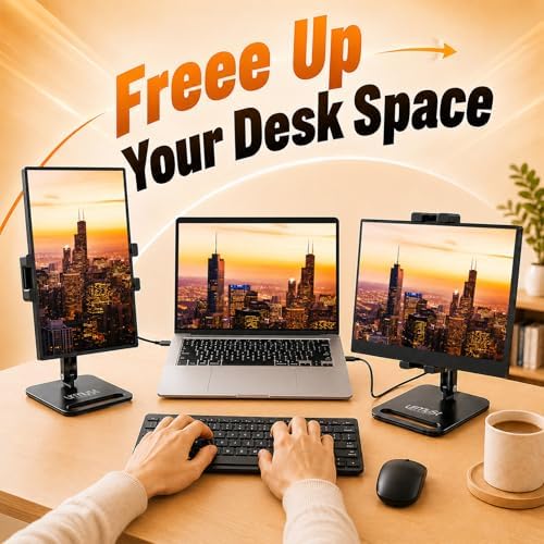 Urmust Portable Monitor Stand 15.6" with 360° Rotating Base A-S