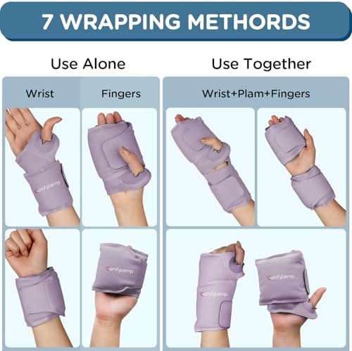 Comfytemp Wrist Ice Pack Wrap Carpal Tunnel Relief Wrist Brace 2 Packs
