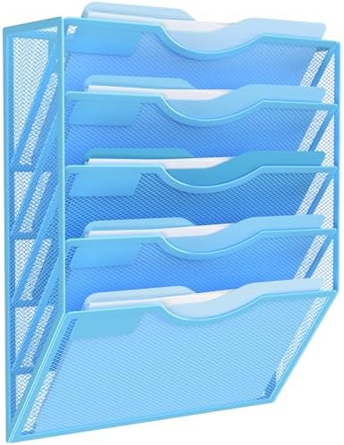 Kuntine.B Wall File Organizer Office Hanging Magazine Holder Wall File Organizer for Office Home