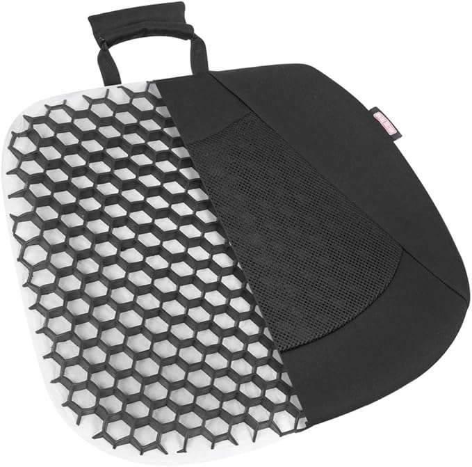 Motor Trend Honeycomb Car Seat Cushion – Made for Maximum Coccyx Comfort & Back Tailbone Pain Relief, Ideal for Car and Office Chairs (MTCG-120)