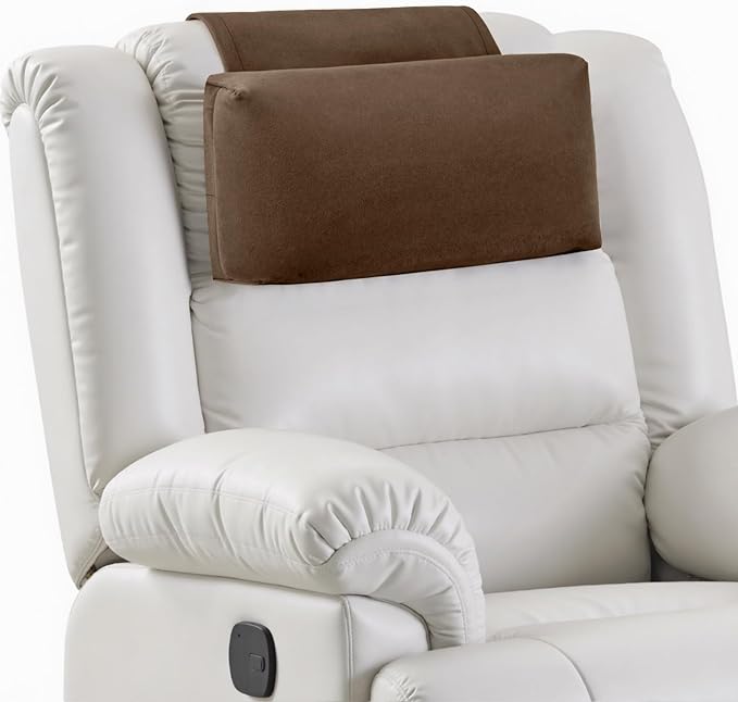 Neck Pillow for Recliner Chair, 14" Adjustable Recliner Pillow for Headrest, Soft Velvet Non-Slip Head Pillow for Recliner, Couch, Chair, Sofa