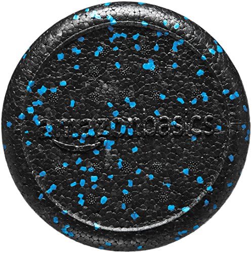 Amazon Basics High Density Foam Roller for Exercise and Recovery, 18 Inches, Blue Speckled