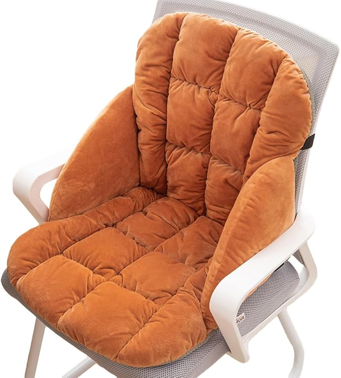 LYFJMUS High Back Office Chair Cushion Soft Desk Chair Pad with Ties Rocking Chair Cushion for Office Car Home Dining Room Kitchen