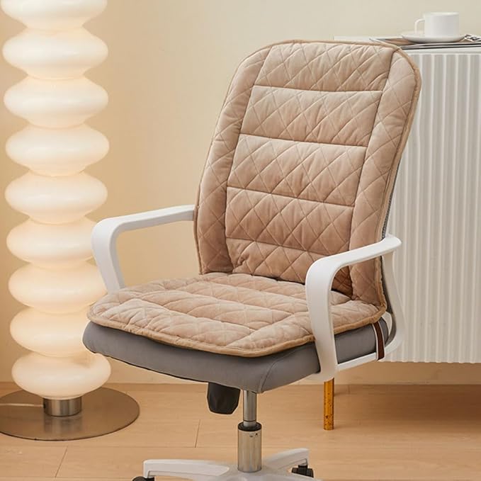 High Back Desk Chair Cushion Non-Slip Rocking Chair Cushions with Ties Office Seat Pads Gaming Seat Pad for Relax and Lazy Buttocks