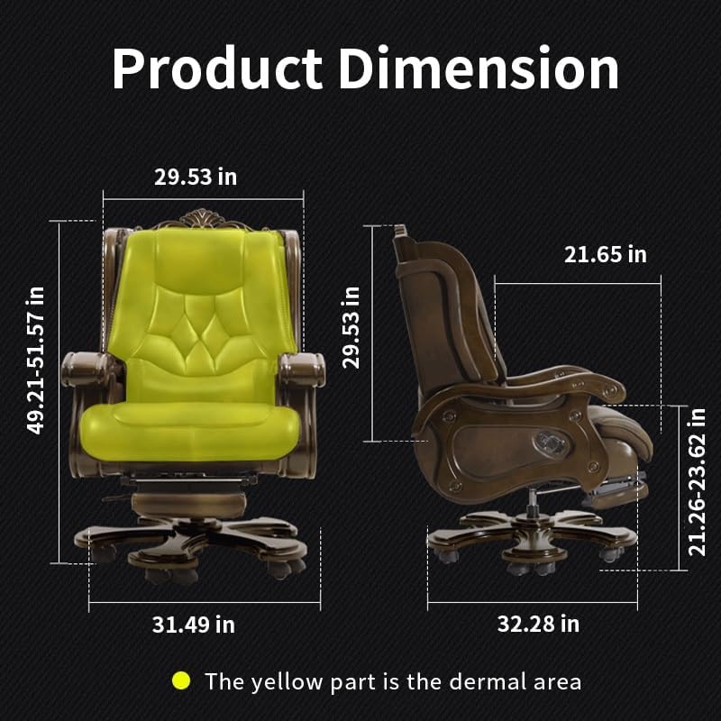 Recliner Leather Big Manager Shift Chair Home Office