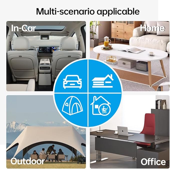 Lumbar Pillow for car, Back Cushion for Driving, Back Support, Lumbar Support, Improve Driving Comfort, Faux Leather, Sturdy and Durable, Non-deformable, Long Lasting Use 1P