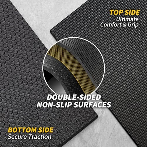 CAMBIVO Extra Long Wide Yoga Mat, Thick PVC Workout Mat