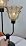 Mid Century Modern Flower Table Lamp Dimmable Vintage Black Lamp