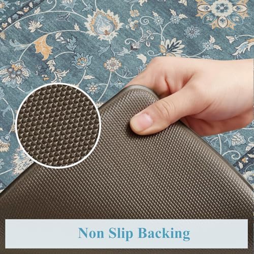 KIMODE Kitchen Floor Mat Anti Fatigue, Cushioned Kitchen Rug 2 Piece