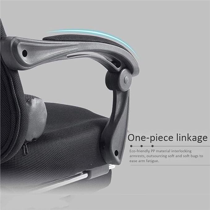 Breathable Mesh Office Chair with Adjustable Height Comfortable Desk Chair for Home & Office Use(Black)