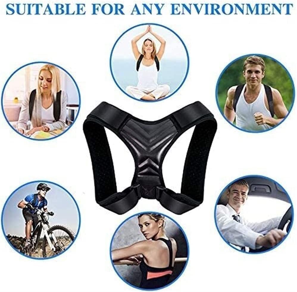 Posture Corrector for Women and Men, Posture Correction, Adjustable Back Clavicle Back Support Shoulder Strap Back Kyphosis Correction Back Posture