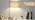 25" Tall Modern Bedside Lamp with USB C+A Ports, Fully Dimmable Table Lamp
