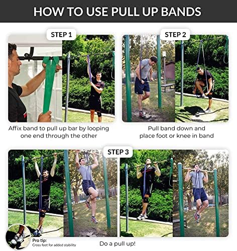 Functional Fitness Pull Up Bands Resistance Bands | Exercise Bands for Working Out | Long Stretch Bands for Exercise, Training Bands, Resistance Bands for Stretching