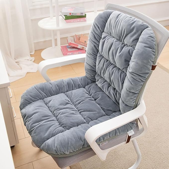 Desk Chair Cushion Office Chair Cushions with Removable Cover Soft Seat Pad Dorm Seat Pad with Back Support Rocking Chair Cushions,90×50cm
