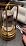Cordless Outdoor Table Lamp, Rechargeable LED Patio Lamp, Dimmable, Gold