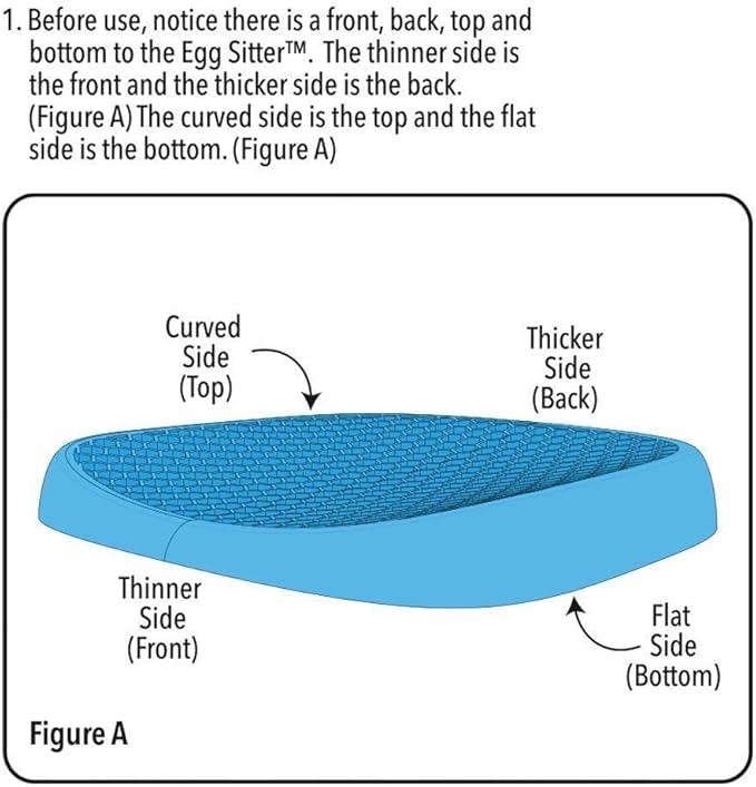 BulbHead Egg Sitter Seat Cushion with Non-Slip Cover, Breathable Honeycomb Design Absorbs Pressure Points