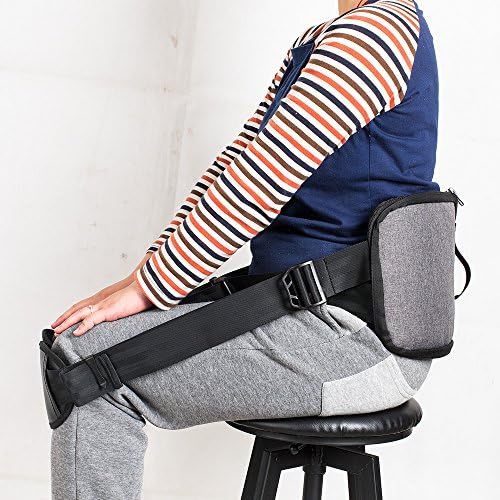 Melo Lower Back Support Belt for All-Day Back Pain Relief, Posture Corrector Harness, Sciatica Relief, Improves Posture While Sitting, Ideal for Office, Home & Outdoor Use,Grey