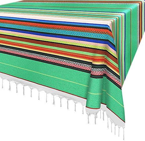 Xplanet 84 X 59 Inch Mexican Serape Blanket Bay Window Blanket, Mexican Tablecloth Serape Tatami Blanket Bed Blanket Table Cover Tapestry Blanket Picnic Mat for Mexican Party Wedding Decorations