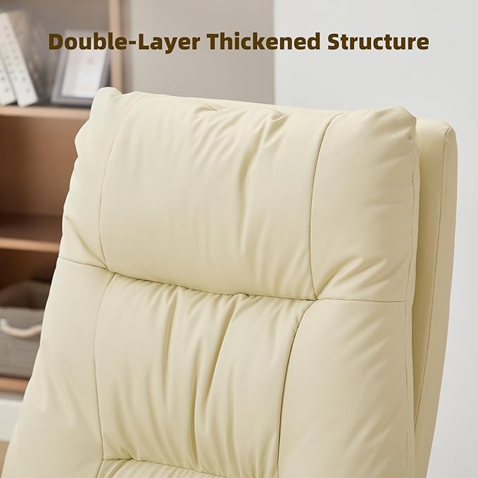 Massage Office Chair with Foot Rest,6 Points Vibration, Executive Office Chairs Tall Office Chair,Ergonomic Reclining Desk Chair