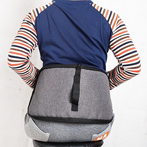 Melo Lower Back Support Belt for All-Day Back Pain Relief, Posture Corrector Harness, Sciatica Relief, Improves Posture While Sitting, Ideal for Office, Home & Outdoor Use,Grey