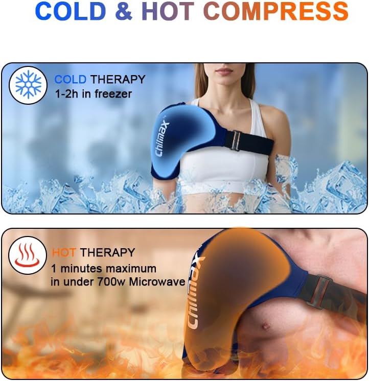 Shoulder Ice Pack Wrap for Rotator Cuff Cold Therapy Brace