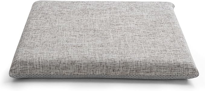 Lifup Chair Cushion Memory Foam Pads, Square Non-Slip Dining Chair Cushions with Ties for Home Office Restaurant Chair Patio Chairs Grey 15 x 14 Inch