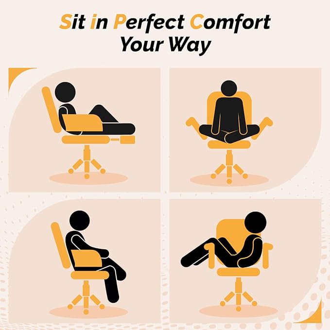 VINGLI 100-130° Reclining Tall Office Chair with Foot Rest & Adjustable Armrests, Ergonomic Criss Cross Chair with Wheels & Headrest, Comfy Wide-Seat Gamer Chair for the Heavy, Microfiber, Vintage