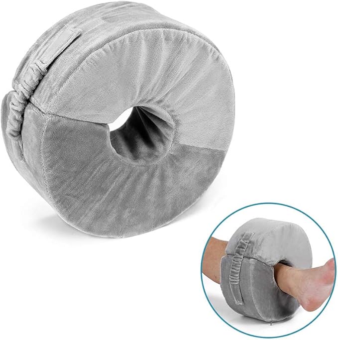 Foot Elevation Pillow Ankle Protector Heel for Pressure Sores Ulcer Cushion Foot Pillow Protectors Ankle for Bed Sore Feet Sleeping Pillow Elevated Foot Support Wedge Leg Elevator (Large, 1 PCS)
